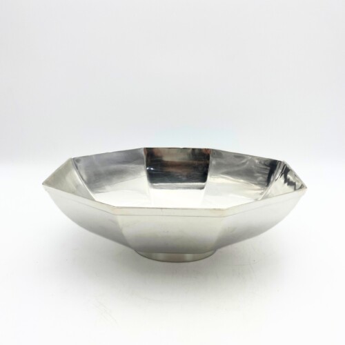 Bowl de Prata Oval Facetado