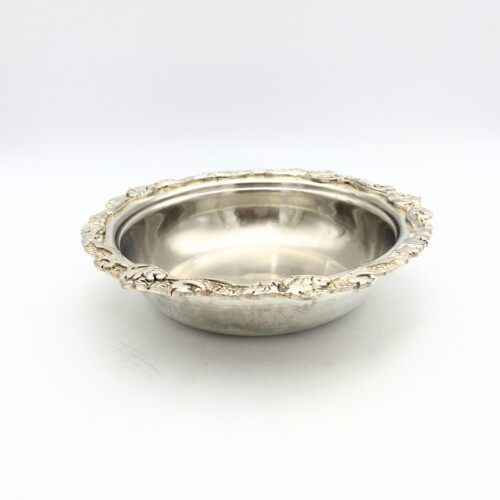 Bowl de Prata Borda Detalhada