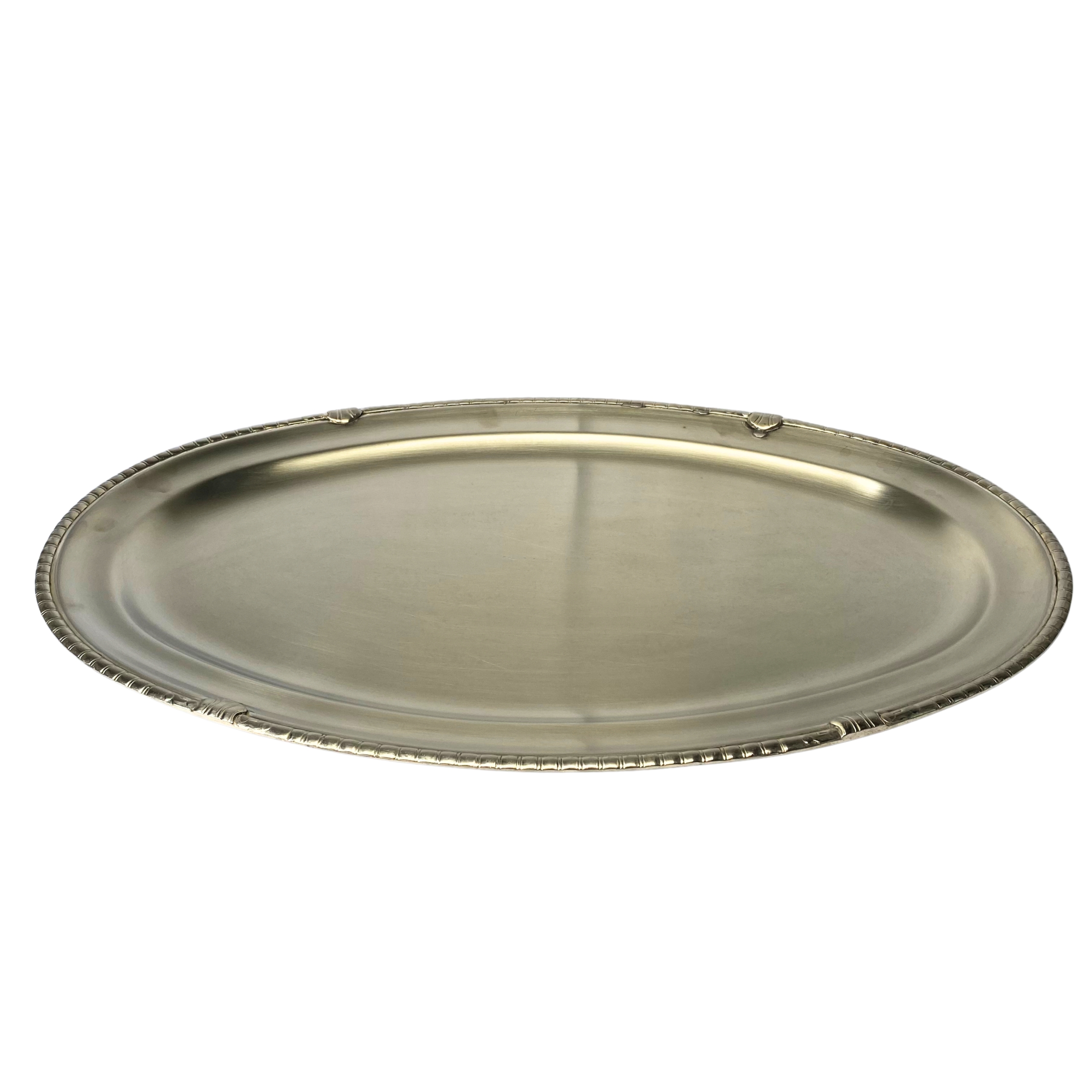 Travessa de Prata Oval Rasa